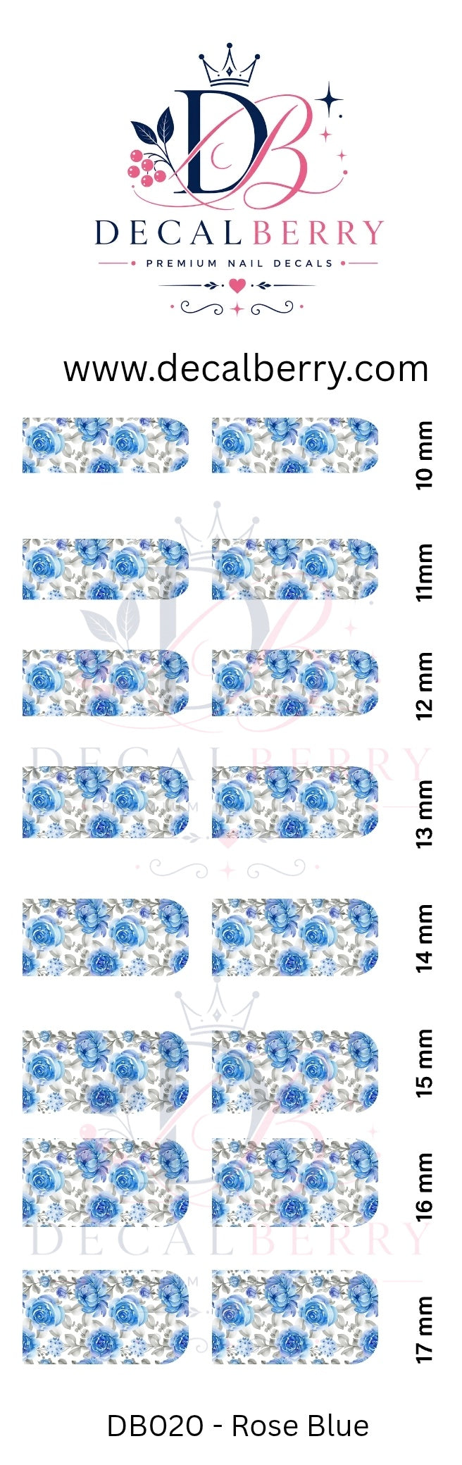 DB020- Rose Blue